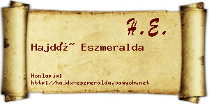 Hajdú Eszmeralda névjegykártya